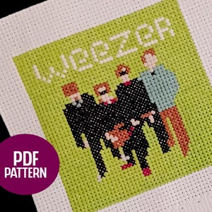Album Cover, Cross Stitch Pattern, Digital File, Instant Download