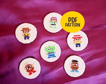 Teeny Tiny Toys, Cross Stitch Pattern, Digital File, Instant Download
