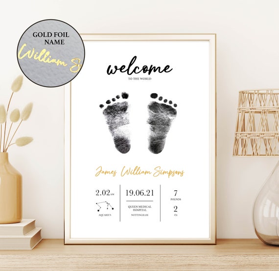 Welcome your little one into the world with the Newborn Baby Hand and  Footprint Kit! This safe and clean kit is the perfe… in 2023