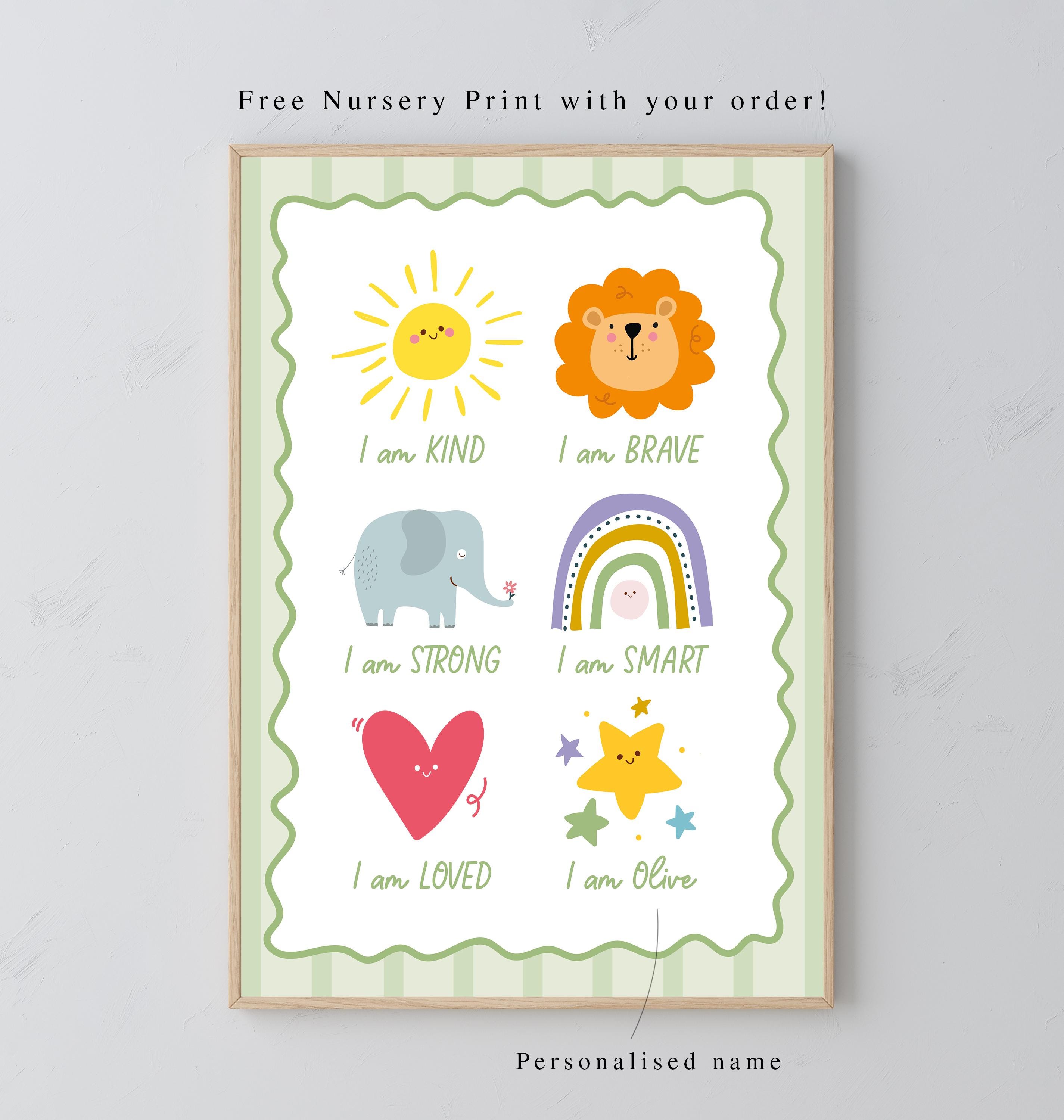 Personalised Baby Birth Print With Footprints | Custom Newborn Name ...