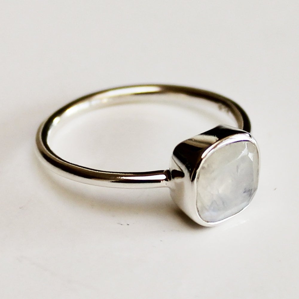 April Birthstone Ring 100 925 Solid Sterling Silver Etsy Australia
