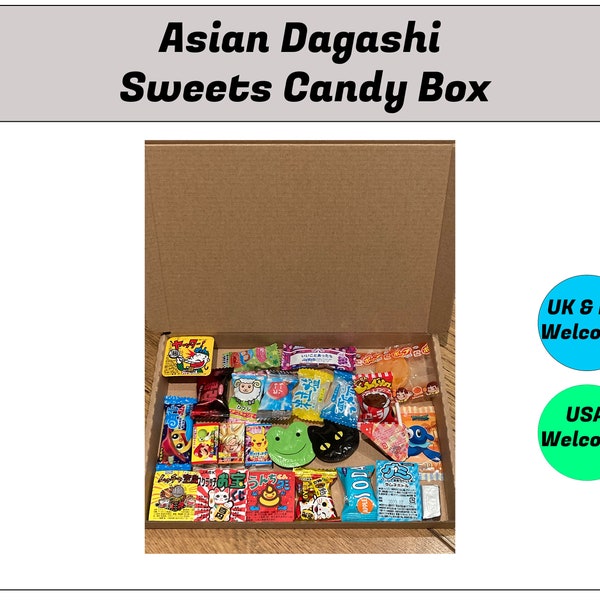 Japanese Asian Sweets Candy Box | LetterGift Box | Japan Korea | Gum candies gummy sweets | valentines gift for him her | present hamper