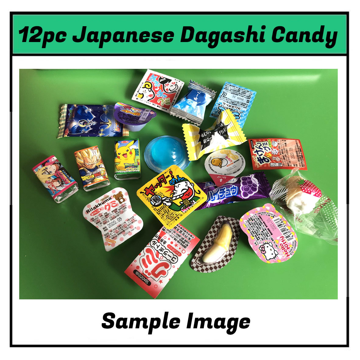 12pc Trendy & Traditional Japan Candy Pack Dagashi Japan Sweets, Japan