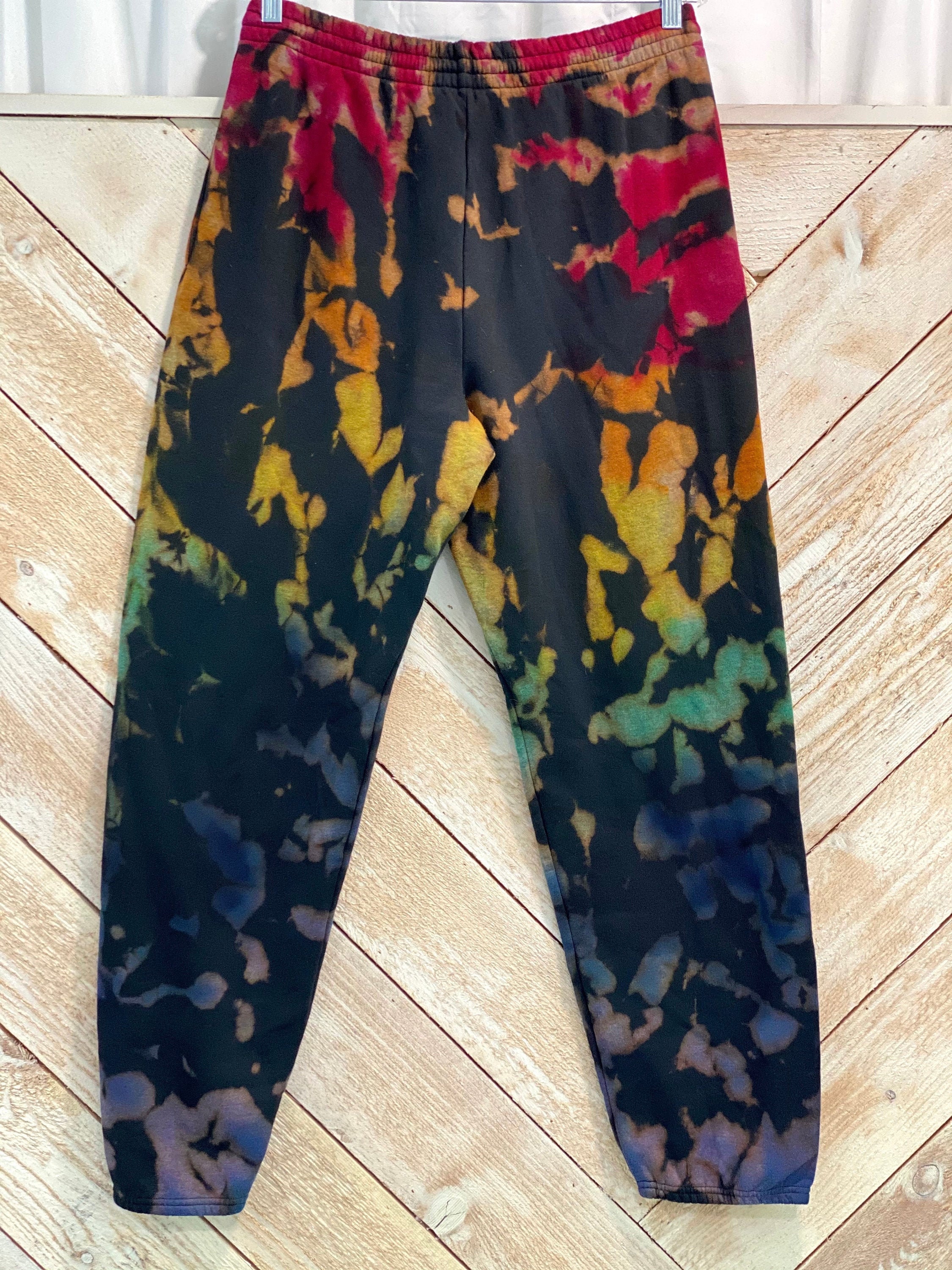 Tie Dye Sweatpants/ Reverse Dye Sweatpants/ Unisex Sweatpants/ Etsy