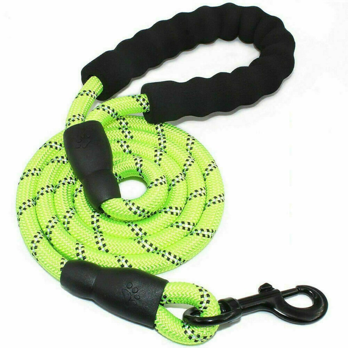 Extra Strong Reflective Rope Dog Lead with Foam Padded Handle Etsy