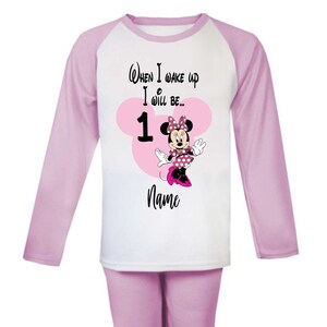 Minnie Birthday Pjs Etsy UK