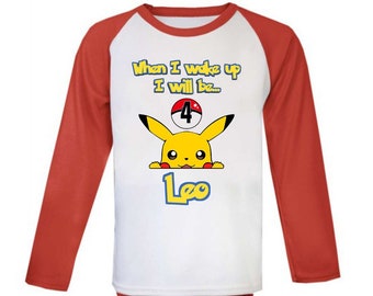 Personalised Pokemon Pyjamas