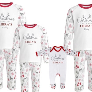 PERSONALISED Matching Family Christmas Pyjamas