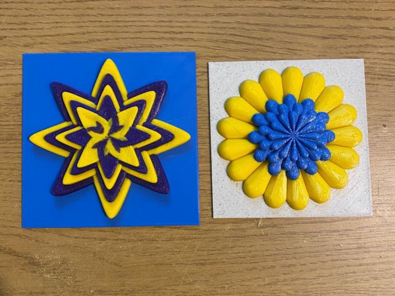 3D Printed Modular Flower Tiles