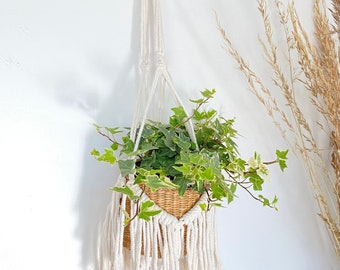 Hanging Plant Boho with tassels  | Boho Plant Hanger | Decor Plants | Macrame Plant Hanger | Boho Decor | Tassels Plant Hanger