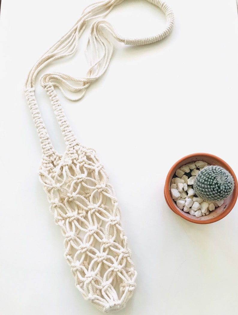 Eco-friredly Hand Made Macrame Bottle Holder