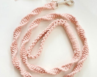 Macrame dog lead with collar | Cotton | Dog lead|  Sustainable gifts for pets | Eco friendly l Cozy dog lead I Pet Collar