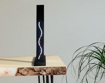 Regenbogen-Uhr: Stilvolle Tischuhr "Drop-A-Min" im außergewöhnlichen Design mit harmonischem Farbwechsel als exklusives Geschenk