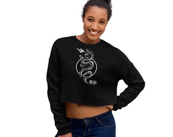 Brave Dragon-Punkdemonium-Crop Sweatshirt (in three colours)