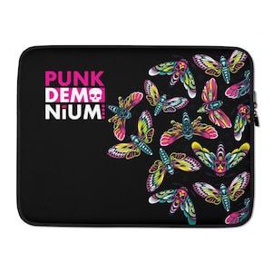 Colourful Moth Pattern-Punkdemonium-Laptop Sleeve (13” or 15”)