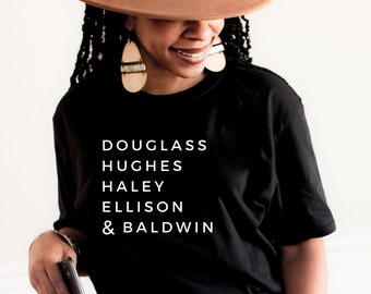 Famous Black Authors T-Shirt | Black Writers Shirt | Black History Month Tee | Gift For Friend | Book Lovers Shirt | Best Selling Item