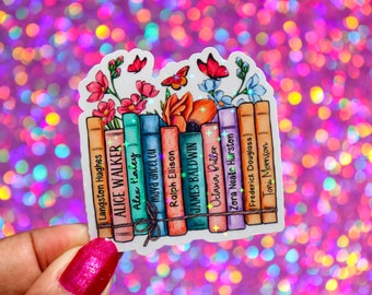 Adesivos Literários | Adesivos para Meninas Negras | Booktok | Adesivos para Kindle e Laptop | Presente de Natal | Presente para Ela | Presente para Amante de Livros | SS7