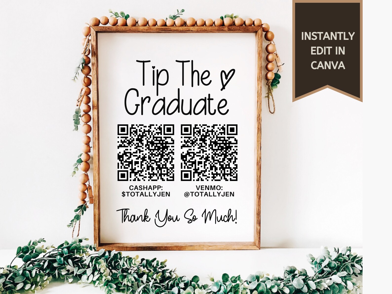 Graduation Party Sign Graduation Gift Sign QR Code Sign - Etsy