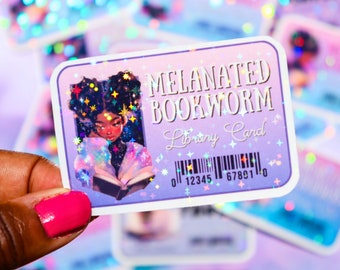 Pegatinas de libros / Pegatinas para chicas negras / Club de lectura / Pegatinas para Kindles y portátiles / Regalo para calcetines navideños / Regalo para ella / Regalo para amantes de los libros / SS21