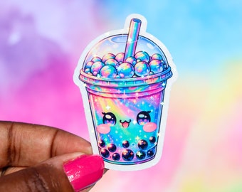 Boba Tea Sticker | Kawaii Stickers | Stickers for Kindles and Laptop | Planner Decor | Book Club | Gifts for Her | Book Lover Gift | SS43