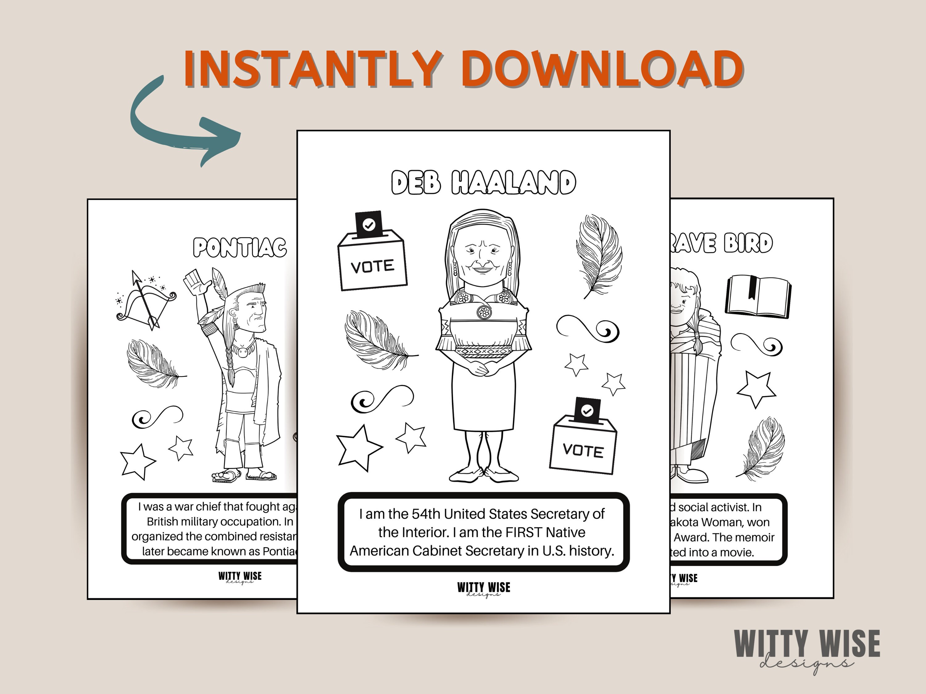 native american coloring pages educational resources etsy ireland