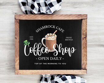 St. Patrick's Day Wall Art | St Patrick's Day Coffee Bar Decor | Coffee Bar Sign | Saint Patrick's Day Printable | Printable Wall Art
