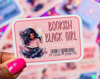 Book Sticker | Black Girl Stickers | Booktok | Stickers for Kindle and Laptop | Stocking Stuffer | Gift for Her | Book Lover Gift | SS10