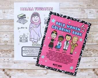 Women's History Month Coloring Pages | Homeschool Curriculum | Women In STEM | Teacher Printables | Printable Coloring Book