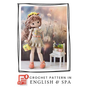 Patrón de muñeca Farah en PDF TUTORIAL EN INGLÉS Y ESPAÑOL