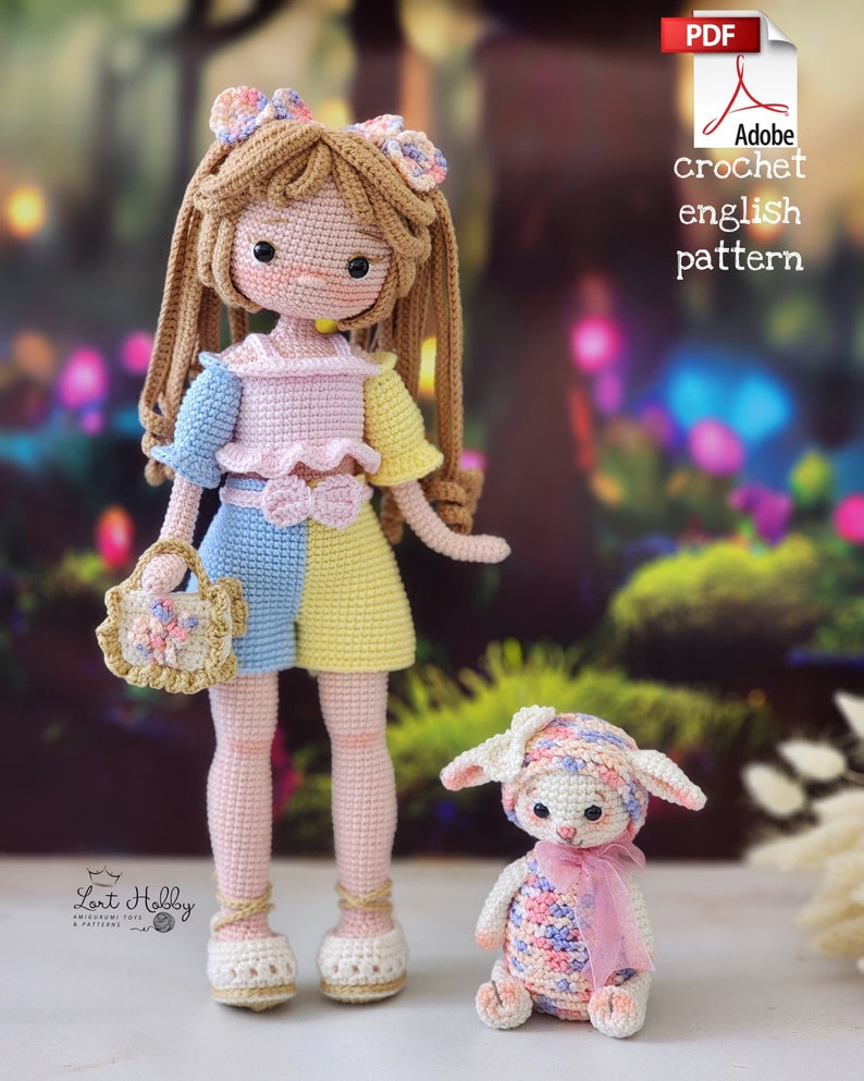 Irmak and Mısha doll pattern PDF TUTORİAL ENGLİSH image 1