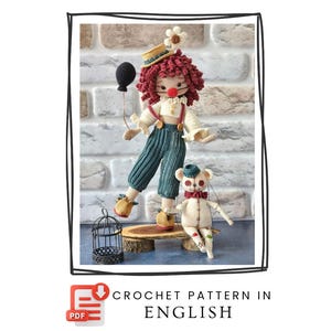 Rubby and Buddy 編みぐるみパターン PDF | かぎ針編み人形パターン | デジタルダウンロード | 英語