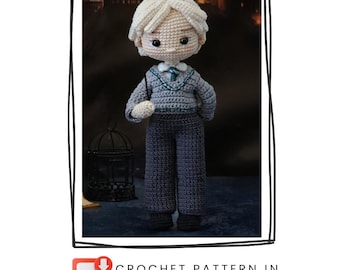 Evil wizard boy Amigurumi Pattern PDF | Crochet Doll Pattern | Digital Download | English