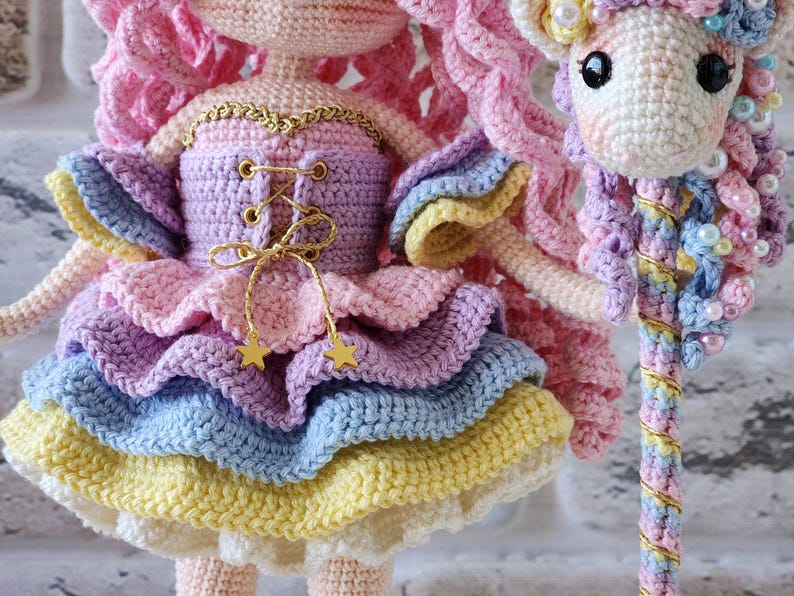 Lunaria doll Amigurumi Pattern PDF | Crochet Pattern | Digital Download | English image 3