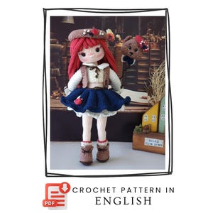 Lizzie doll pdf Doll Amigurumi Pattern PDF | Crochet Doll Pattern | Digital Download | English