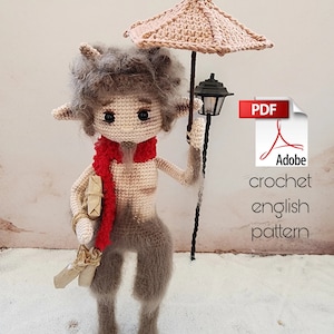 Narnia Mr. Tumnus pattern PDF TUTORİAL ENGLİSH