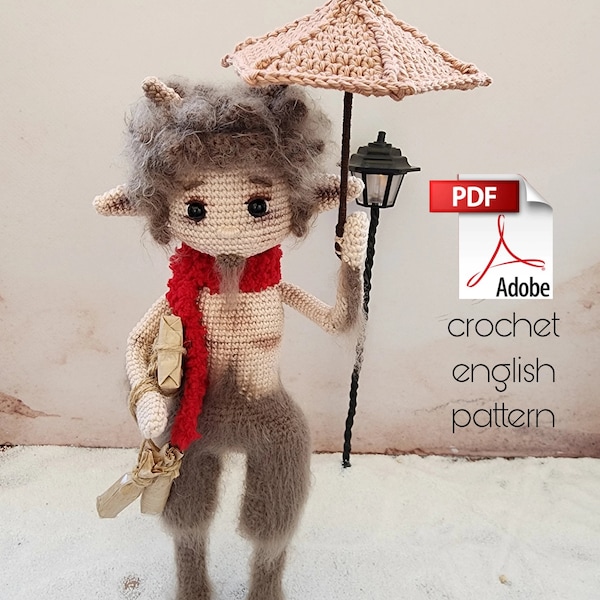 Narnia Mr. Tumnus pattern PDF TUTORİAL ENGLİSH