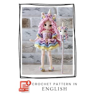 Lunaria doll Amigurumi Pattern PDF | Crochet Pattern | Digital Download | English image 1