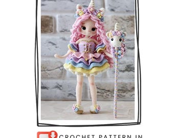 Lunaria doll Amigurumi Pattern PDF | Crochet Pattern | Digital Download | English