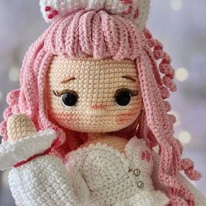 Lydia Doll Virkmönster, 32 cm Amigurumi (PDF-mönster) bild 3