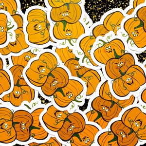 Stack of Jack-O-Lanterns Halloween Sticker