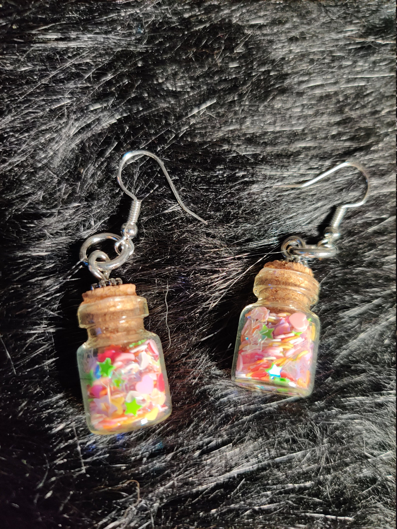 Mini Confetti Jar Earrings Etsy