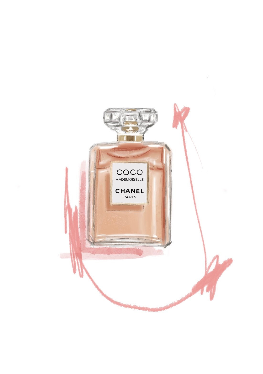 Digital Perfume Print Chanel Mademoiselle Original Etsy