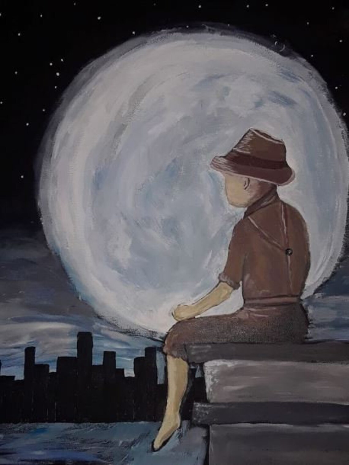 The Boy and the Moon Etsy