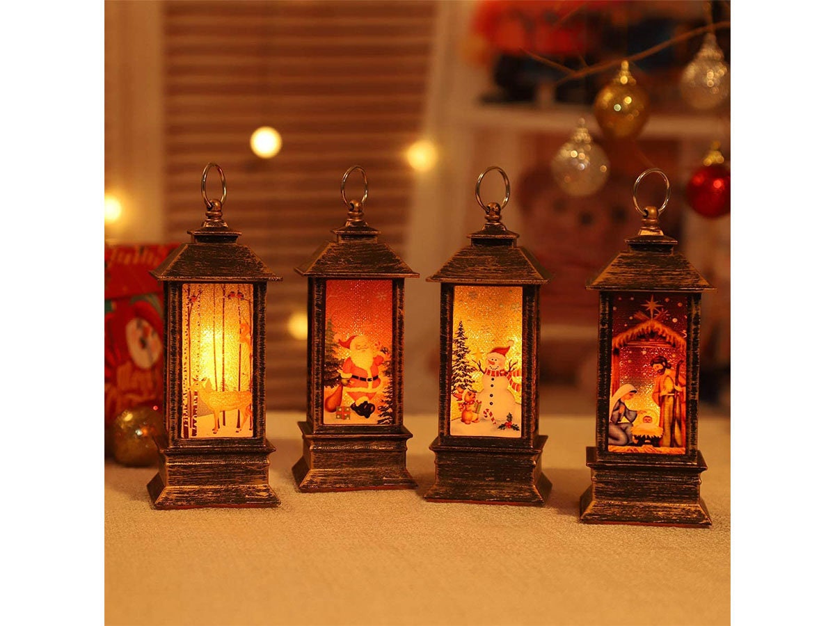 Christmas Lanterns Decorative Christmas Tree Home Decoration Etsy