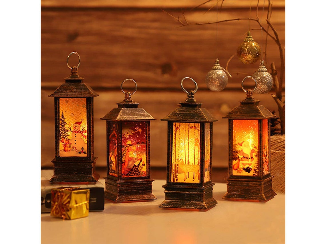 Christmas Lanterns Decorative Christmas Tree Home Decoration Etsy