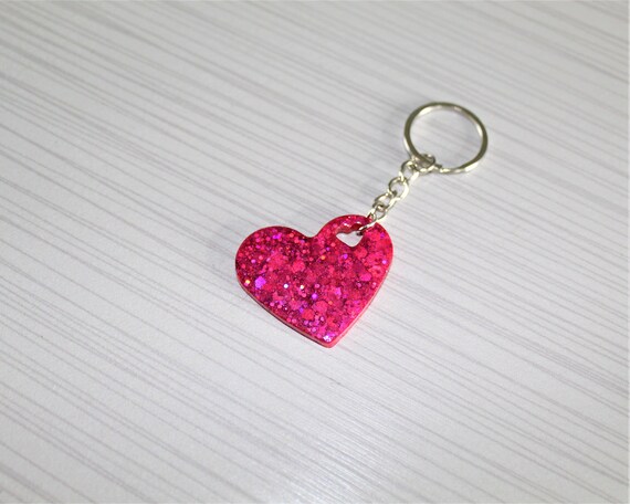 Heart shaped keychain best sale