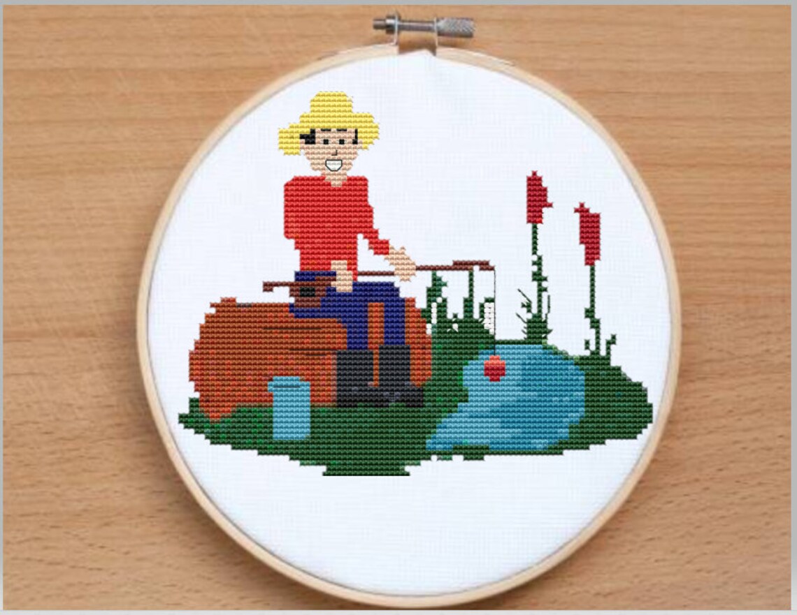 Cross Stitch to Capture Special Fishing Moments Etsy