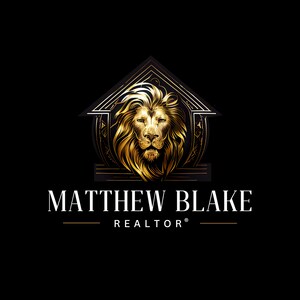 Realtor Logo - Realty Logo - Realtor Logo - Property Sales Logo - Realty Rental Logo - Gold Lion House Logo - Real Estate - Canva Template