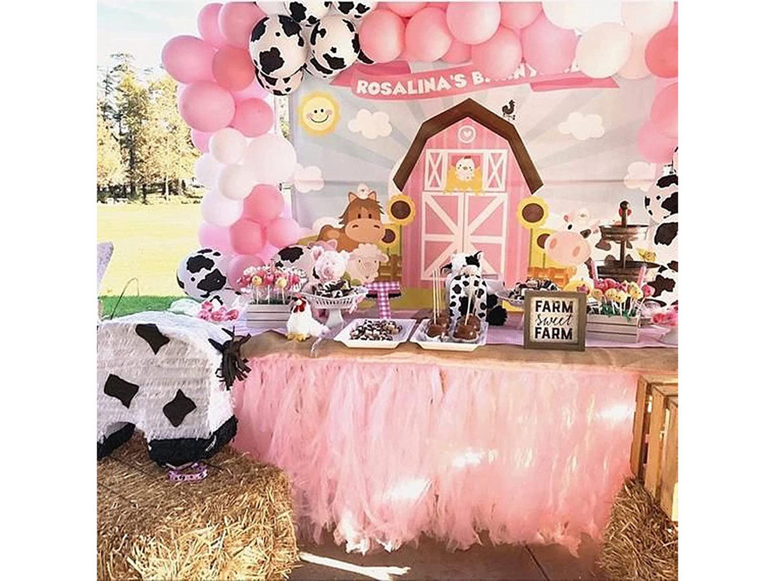 Cow Party Decorations 130 Pcs TOPLLON Farm Animal Balloon Etsy