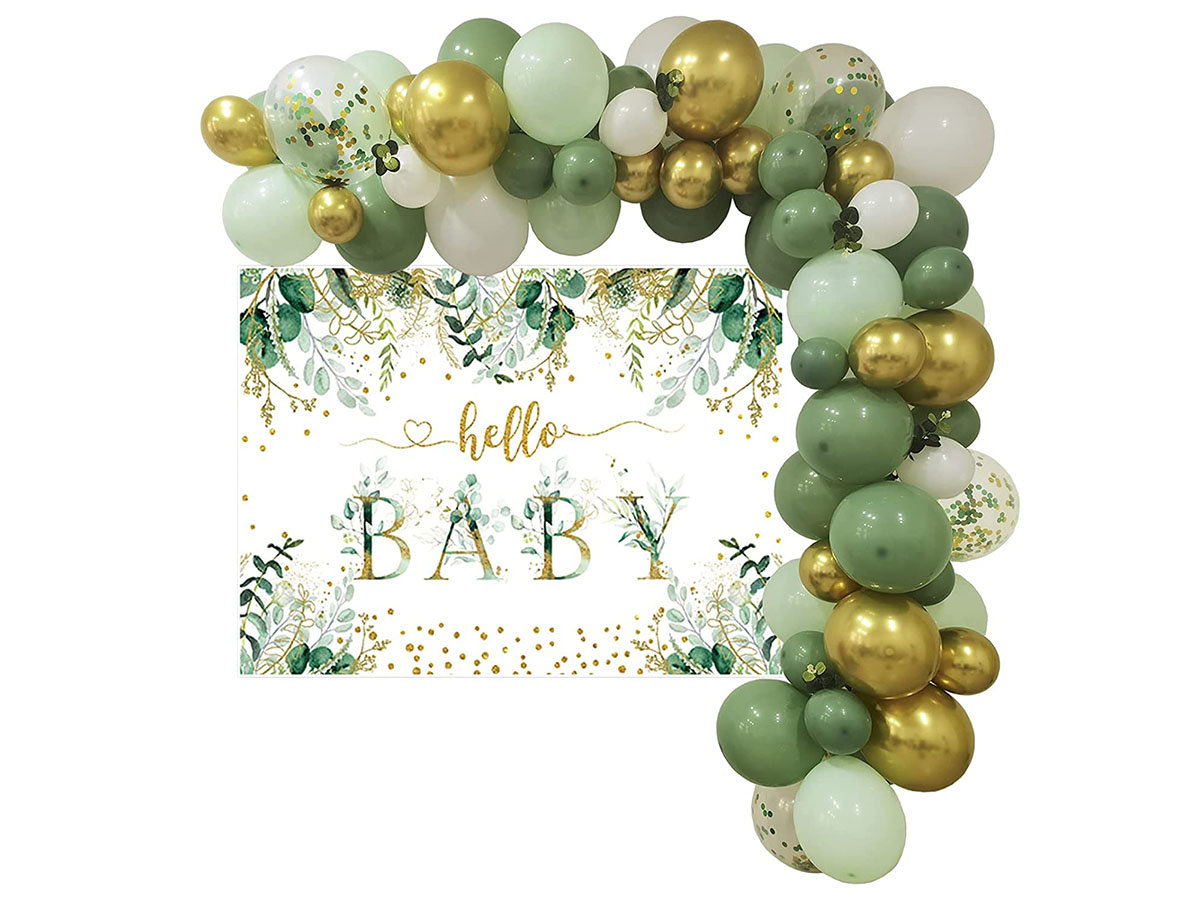 Sage Green Baby Shower Decorations Greenery Baby Shower with Etsy